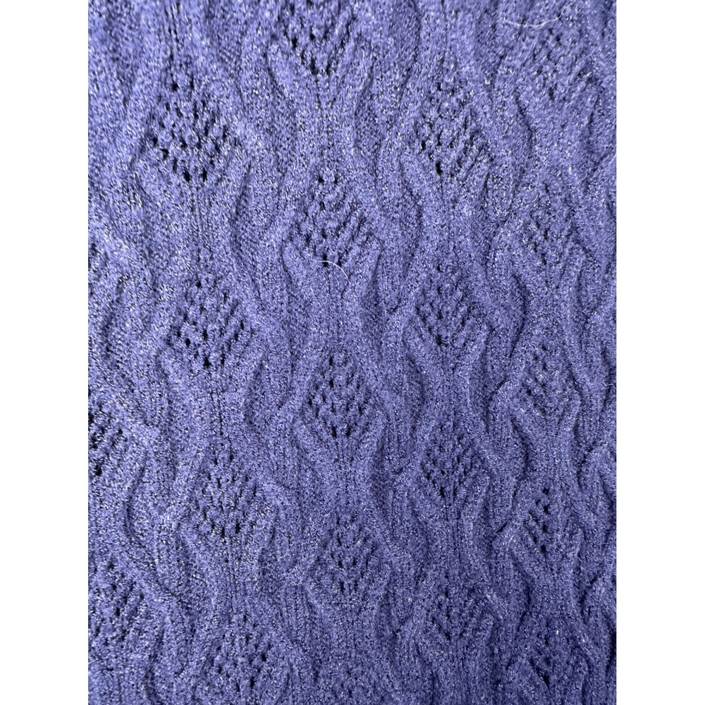 Nouveaux Womens Preppy Cable Knit Varsity Stripe Sweater Vest Navy Blue S - Picture 8 of 12